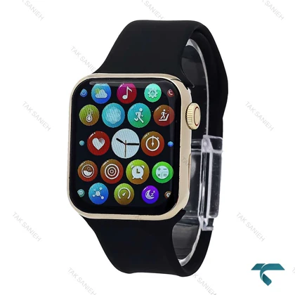 ساعت هوشمند هامر مشکی سری 9 قاب طلایی Hummer-6877-U