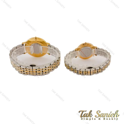 ساعت دنیل ولینگتون ست دورنگ طلایی صفحه سفید DW-5281-S