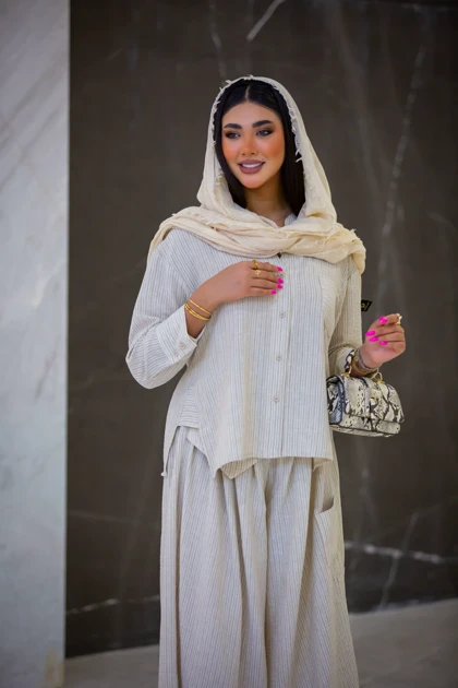 مانتو ملانژ خطی ZARA