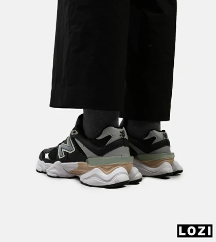 کفش کتانی مردانه و زنانه مشکی طوسی NEW BALANCE 9060 مدل 4972