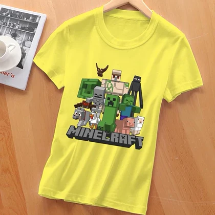 تیشرت طرح ماینکرافت | Minecraft Creeper Women's T-shirt کد 254495