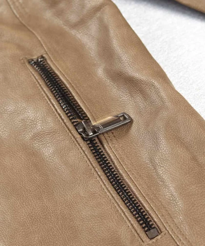 کت چرم مردانه ساده 8822