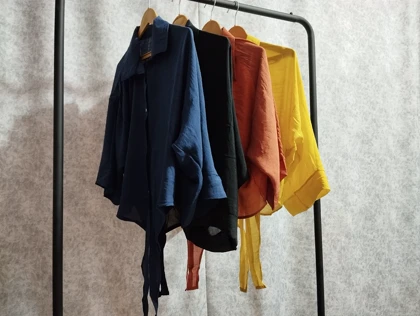 شومیز جلو گره‌ای زنانه کد 4030153