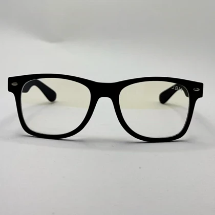 فریم عینک طبی مستطیلی مشکی انتی رفلکس و یووی 400 سبک