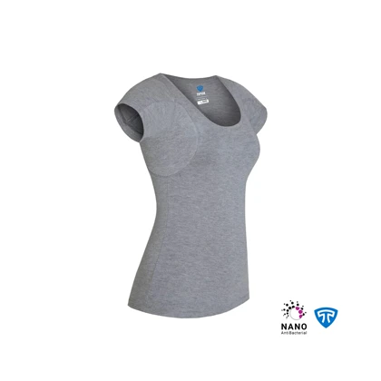تیشرت نانو آنتی باکتریال ضدتعریق زنانه ملانژ