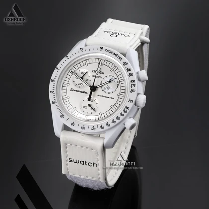 ساعت امگا سواچ سفید Omega x Swatch Speedmaster M00-M2