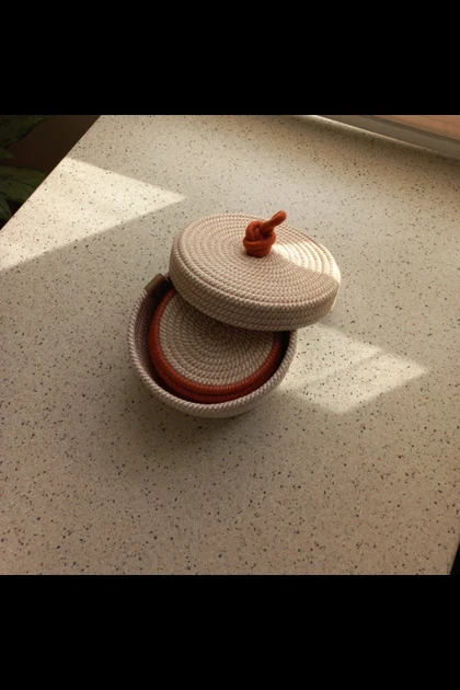 زیر لیوانی6 عددی همراه باکس درب دار