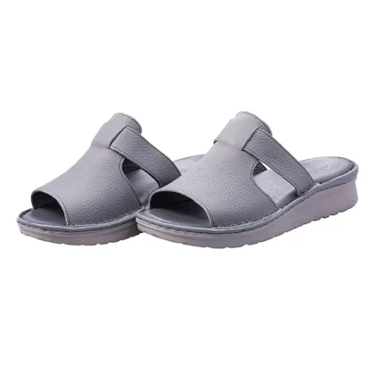 صندل طبی چرم طبیعی ماکسیم مدل کمند gray