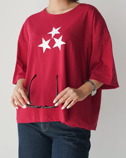 تیشرت باکسی star | هیبا