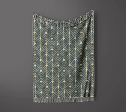 شال مبل ریش دار sofa shawl 220