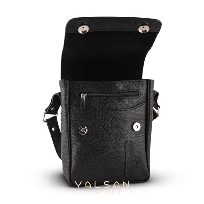 کیف دوشی چرم یلسان مدل ماهان کد 010-GF