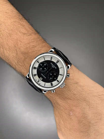 ساعت مچی پتک فیلیپ کورنوگراف بند چرمی مشکی Patek Philippe