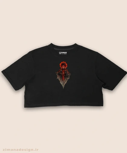 کراپ زنانه طرح شیطان کش شخصیت تانجیرو کد 939
