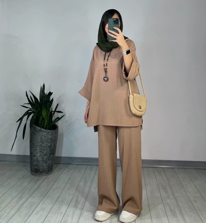 ست مانتو و شلوار گلیان