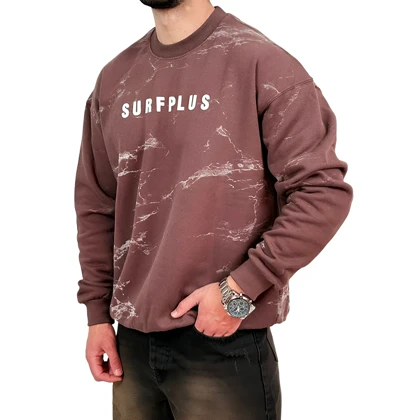 دورس مردانه قهوه ای سه نخ طرح چاپ برجسته