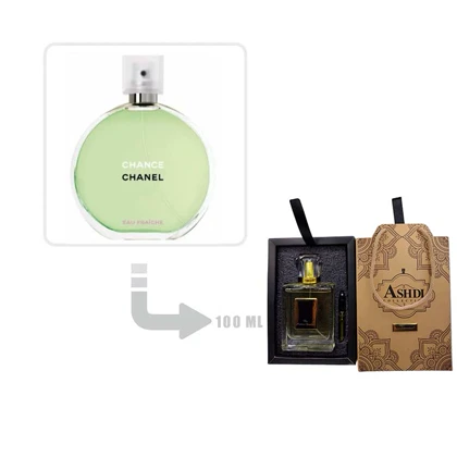 عطر ادکلن شنل چنس اوفرش سبز زنانه 100 میل اشدی Chanel Chance Eau Fraiche for Woman Ashdi 100ml