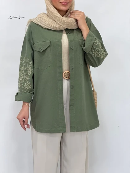 مانتو لینن گلدوزی نیکول 2