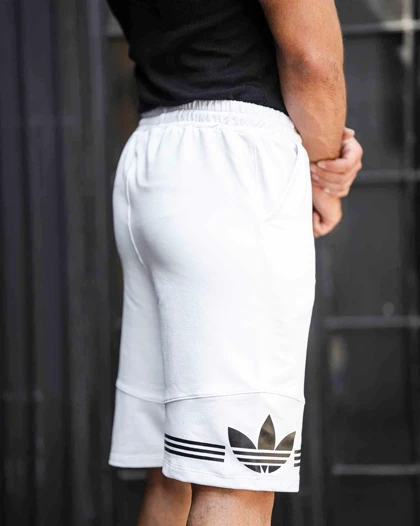 شلوارک بگ ورزشی ADIDAS سفید