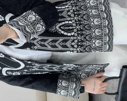 کت مزونی گل دوزی شده(61)کد3345