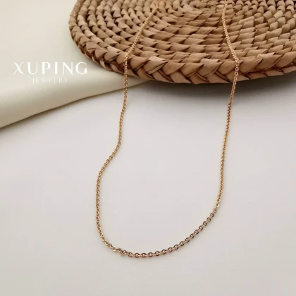 زنجیر استیل طلایی زنانه مدل ساده کلاسیک – Xuping