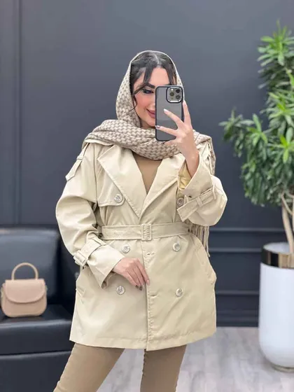 بارانی شش دکمه پشت پاگن