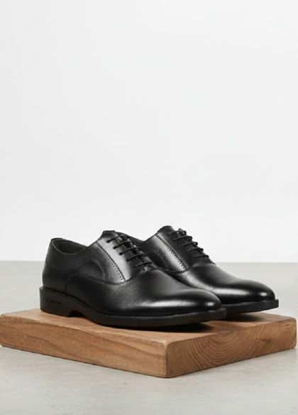 کفش رسمی بندی مردانه مدل Afraz-مشکی