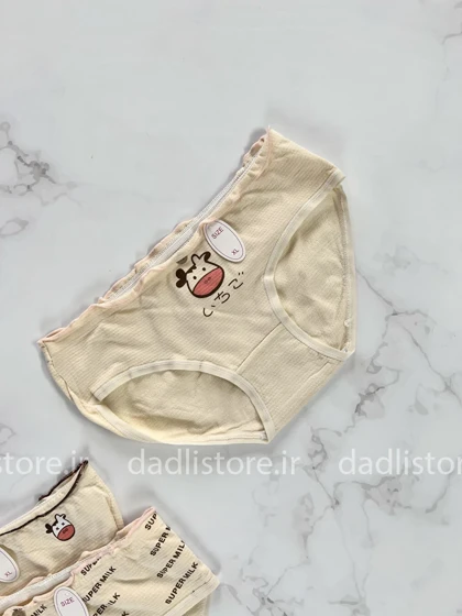 شورت اسلیپ نخ پنبه عروسکی طرح گاو