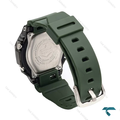 جیشاک زنانه GM-S2100 سبز مشکی صفحه رنگین کمانی G-shock-6393-L