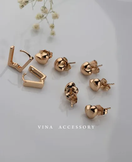 گوشواره قلب میخی ژوپینگ