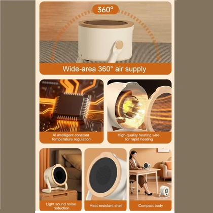 هیتر برقی رومیزی مدل LKS_500 چرخش 360 درجه 500 وات
