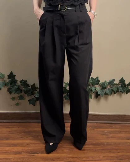 شلوار پارچه ای مشکی