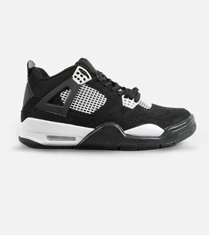 کفش کتانی ساق‌دار مردانه مشکی Nike air jordan 4