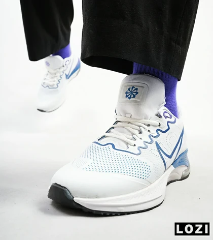 کفش کتانی مردانه سفید آبی NIKE airmax alpha trainer