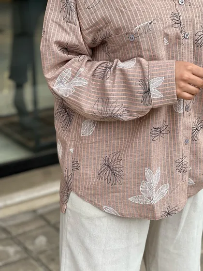 شومیز طرح برگ کد 764
