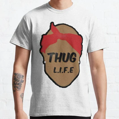 تیشرت لانگ 2PAC طرح Tupac - Thug life Classic T-Shirt کد 190382