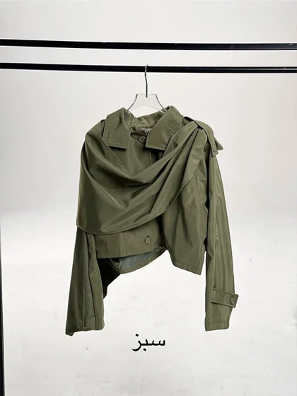 ترنچ کت شالدار بیوت - 200 - Beaut