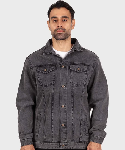 کت جین طوسی تیره ساده 0262