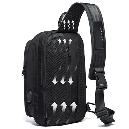 کیف کراس بادی بنج اصل Bange BG-7079 ضدآب USB دار