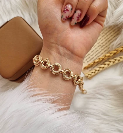 دستبند طرح طلا ژوپینگ D49