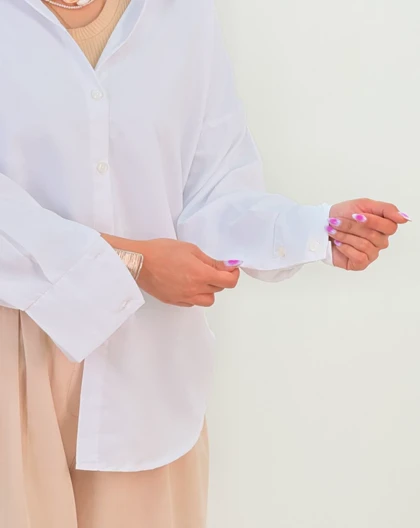 شومیز سفید ثنا(43)کد:5404