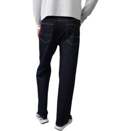 شلوار جین مردانه بگ استایل سرمه‌ای تیره American eagle کد 340