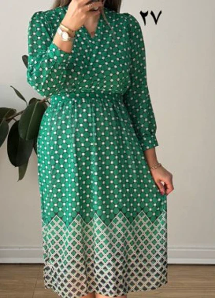 پیراهن حریر سرمه سری 20