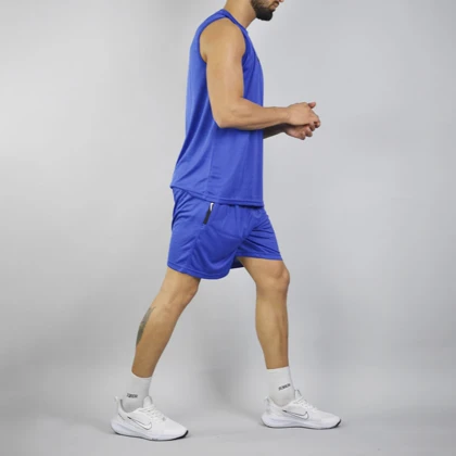 ست رکابی و شلوارک ورزشی مردانه نایک مدل DS-Pro 1M935 آبی