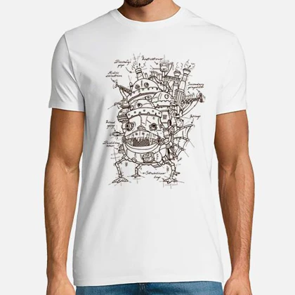 تیشرت قلعه متحرک هاول تیشرت انیمه howl's moving castle کد 36718