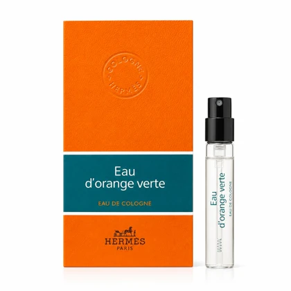 سمپل رسمی عطر ادکلن هرمس او د اورنج ورت ادوکلن 2 میل اصلی Hermès Eau d’Orange Verte EDC Official Carded Spray Sample 2ml Original