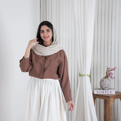 شومیز دخترونه تک جیب OAK