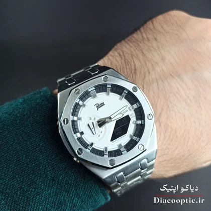 ساعت مچی مردانه برند Pate دو زمانه جهان نما مدل DO1104
