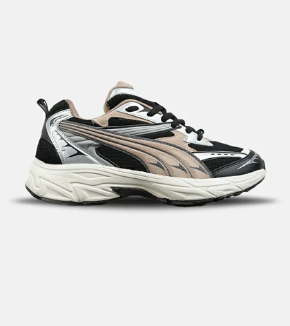 کفش کتانی ورزشی مشکی کرم طوسی مردانه و زنانه PUMA Velophasis مدل 8524