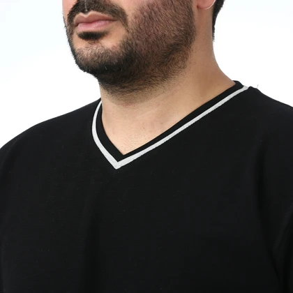 تیشرت آستین کوتاه یقه هفت مردانه کاکتوس مدل 2612543