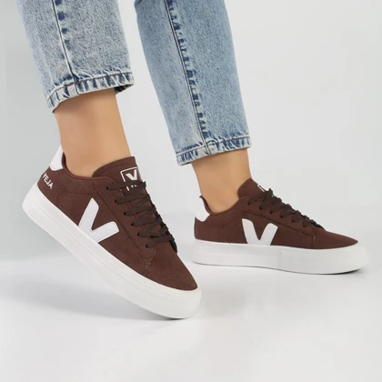 کفش و کتانی ونس راحتی زنانه و دخترانه رنگ قهوه ای کد M803